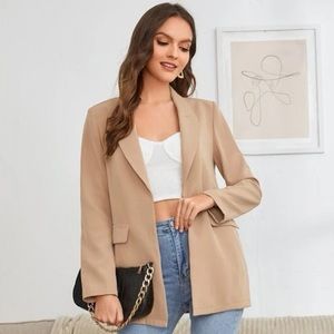 Long Sleeve Khaki/Tan Blazer